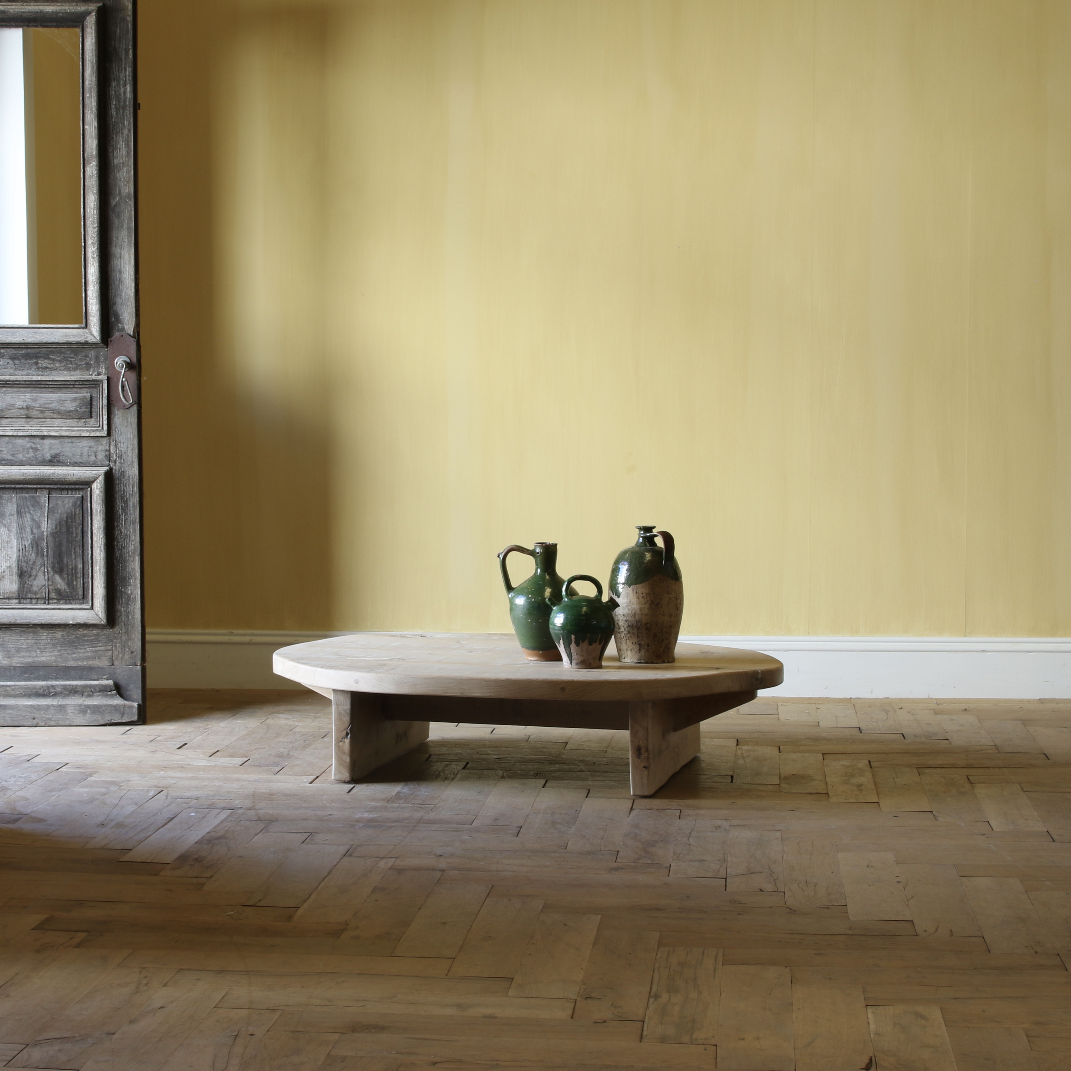 154-05 - Oval Wabi Sabi in White Wash